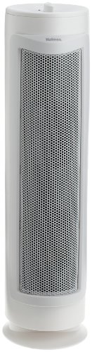 Holmes 3-Speed True HEPA Allergen Remover Air Purifier Tower for Medium Spaces, White, with Optional Ionizer