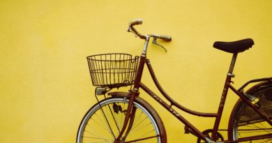 Bike rear rack with basket