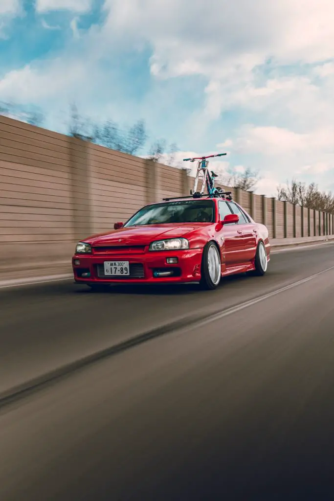 Bike on car bike rack