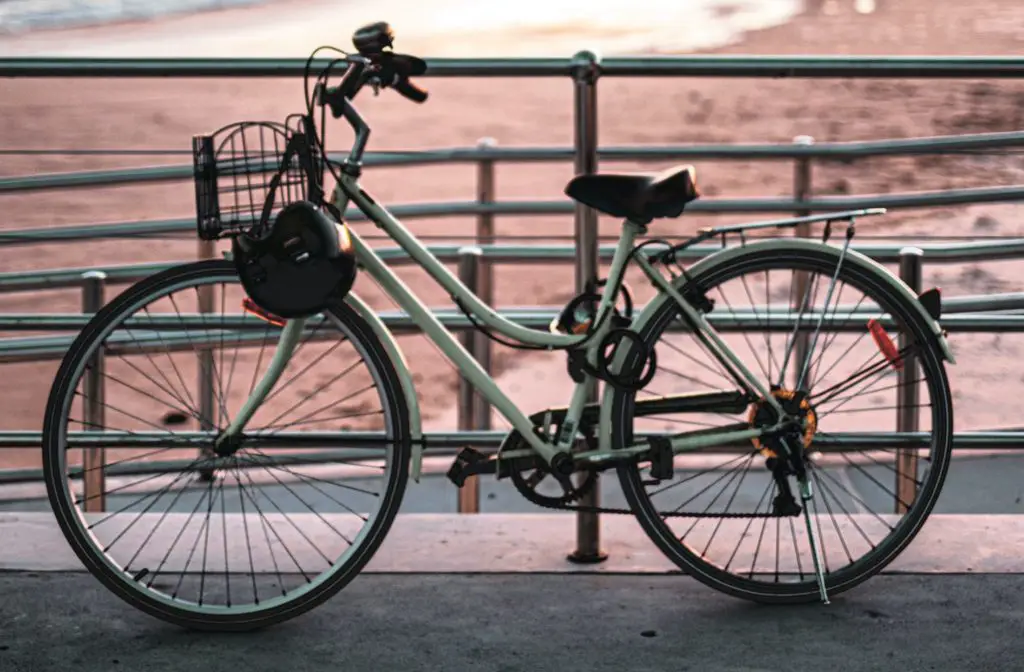 Bike with rear bike rack